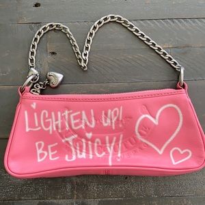 JUICY COUTURE VINTAGE Y2K Graffiti Leather Purse